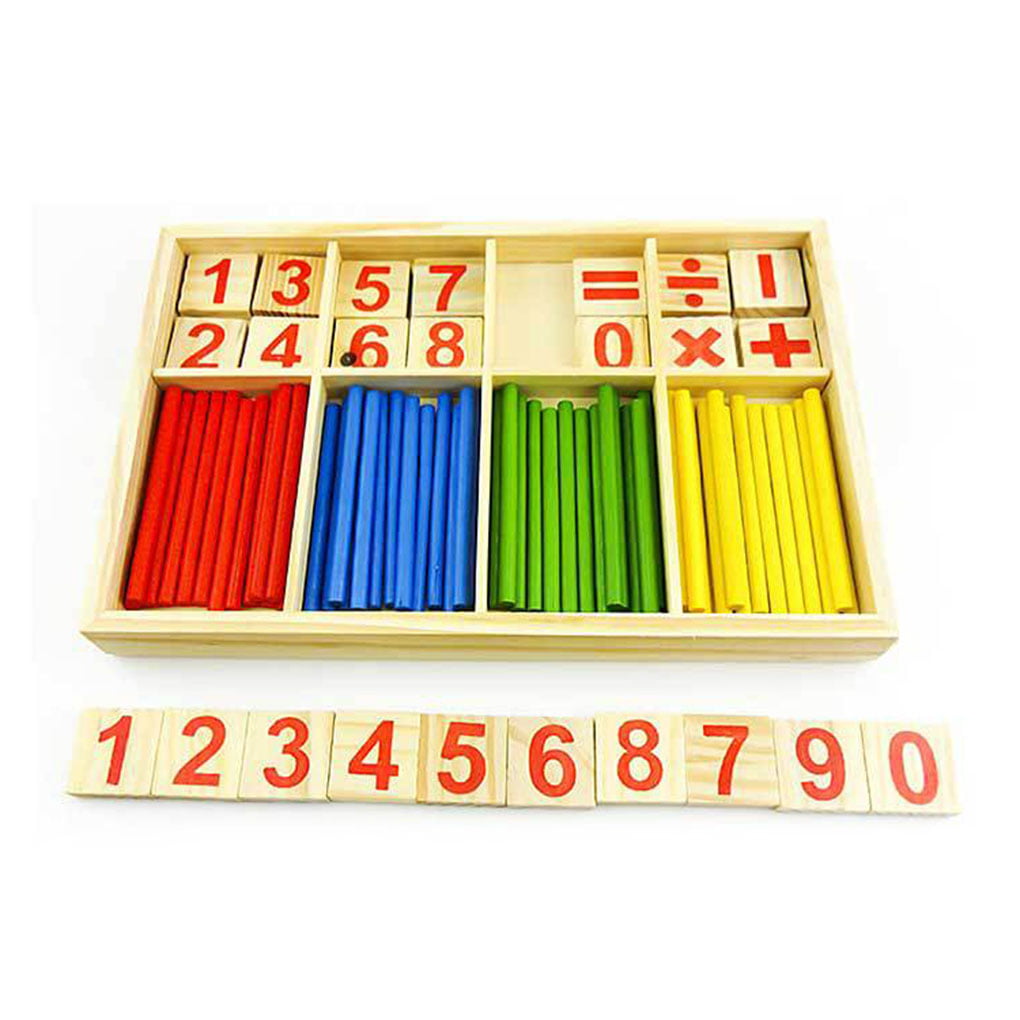 Wooden Numbers with Counting Sticks Math Board – Number59 Shop