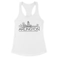 thumbnail image 1 of Skyline Arlington Virginia Tank Top Fitted Racerback Women's X-Small White, 1 of 5