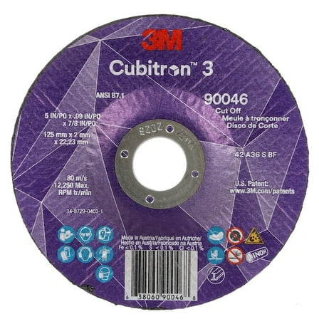 3m Cubitron Cut-Off Wheel,36 Grit 90046