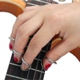 thumbnail image 2 of ADDHAT 4Ud Anillos Para Guitarra Con Cómodo Para Guitarra Eléctrica Clásica Y Bajo Color Plata, 2 of 7