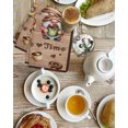 thumbnail image 4 of Farmhouse Coffee Time Kitchen Dish Towels for Drying Dishes Set of 4, Vintage Gnomes Desserts Brown Wood Waffle Weave Microfiber Hand Tea Bathroom Towels Quick Dry & Absorbent Towel 15.7x23.6, 4 of 7