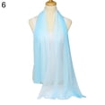 thumbnail image 6 of Ayyufe Fashion Gradient Color Voile Scarf Women Lightweight Soft Long Neck Wrap Shawl, 6 of 7