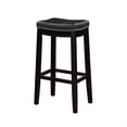 thumbnail image 1 of Hawthorne Collection Tabouret de Bar en Faux Cuir 30 Pouces Noir, 1 of 1