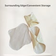 thumbnail image 5 of Reusable Organic Cotton Panty Liners, 7INCH Reusable Sanitary Pads, Absorbent Organic Cotton Panty Liners, Washable Breathable Cloth Pads for Daily Use, 5 of 5
