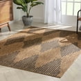 thumbnail image 3 of Well Woven Kaila Natural Jute Indoor/Outdoor Tribal Diamonds Area Rug 5x7 (5'3" x 7'3"), 3 of 10
