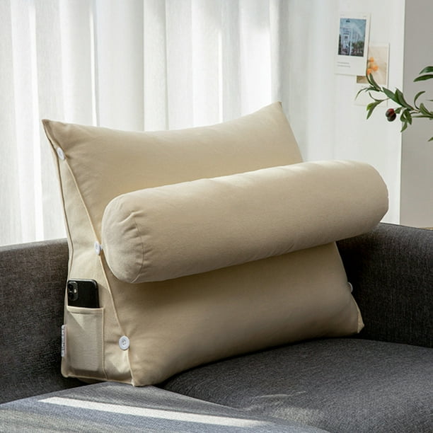 Cojin de sofa almohada triangular simple almohada extraible y lavable respaldo para sala de estar Ormromra Walmart en linea