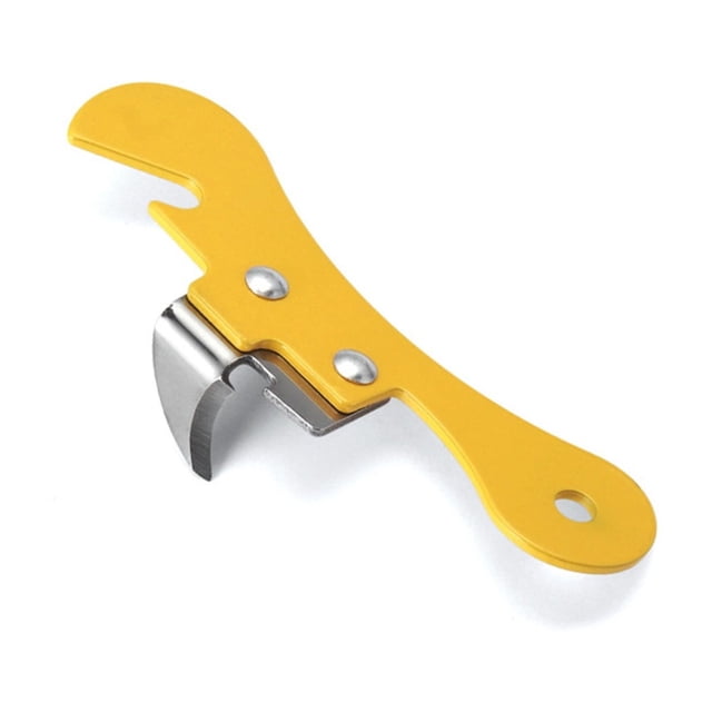 Manual Can Opener and Bottle Opener, Stainless Steel Magnetic Kitchen Tool for Fridge Storage and Home Use