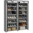 thumbnail image 1 of Organisateur de Rangement pour Chaussures à Grande Capacité, Armoire à Chaussures à Double Rangée, Étagère de Garde-Robe avec Housse en Tissu Non Tissé, 1 of 7