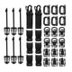 thumbnail image 1 of Accesorios de 32 piezas, de accesorios para cinturón táctico, correa de hebilla con Clip de en D de rotación 360, 1 of 9