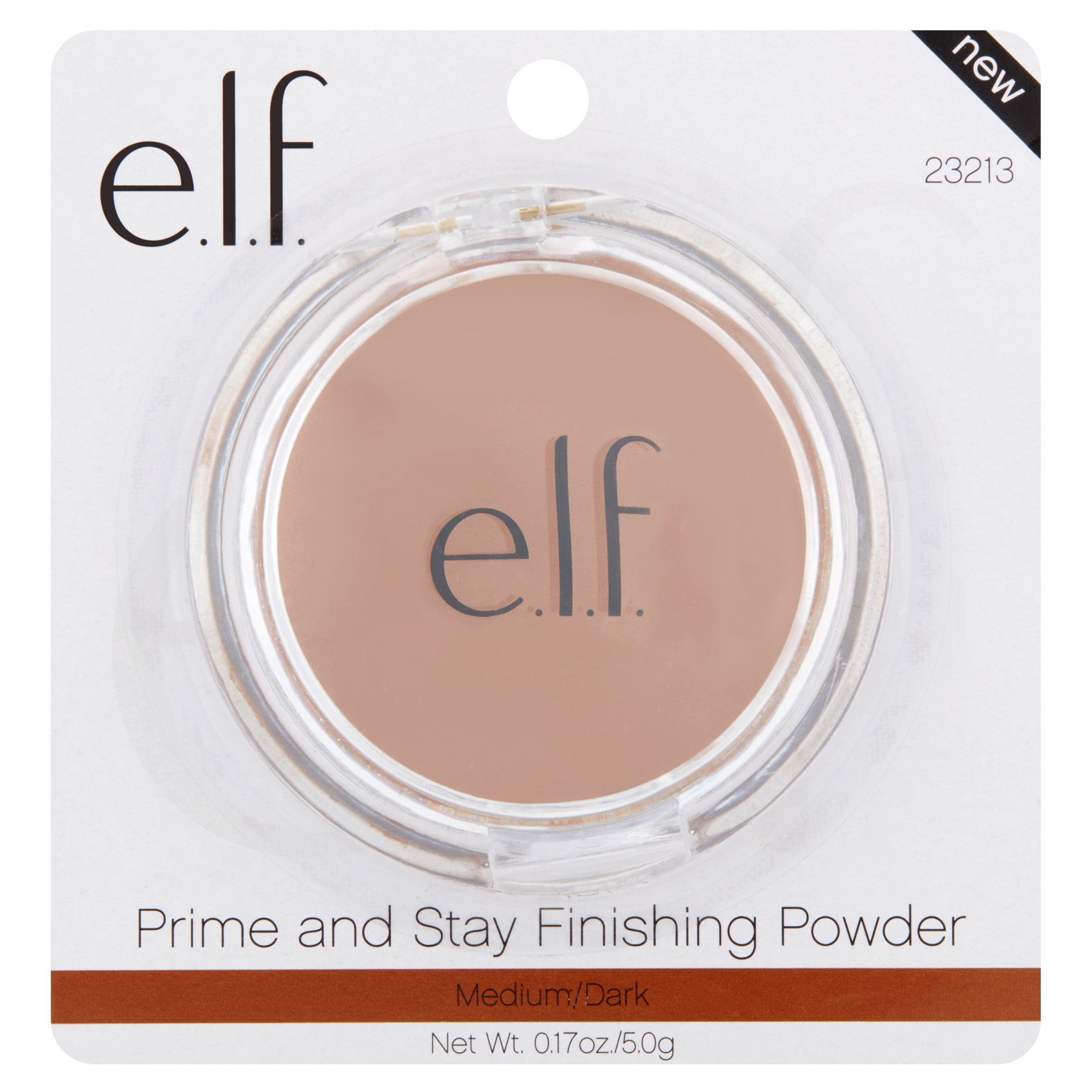 e.l.f. Medium/Dark Prime and Stay Finishing Powder, 0.17 oz