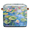 Multicolor 1, variant on CURLYOOT 13 x 13 Inch Cube Storage Bin, Vintage Flowers Summer Fabric Storage Cube Baskets, Closet Shelves Foldable Bins with Leather Handles for Home Organizer