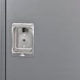 thumbnail image 5 of Global Industrial 2-Tier 2 Door Locker, 18"W x 18"D x 78"H, Gray, Unassembled, 5 of 7