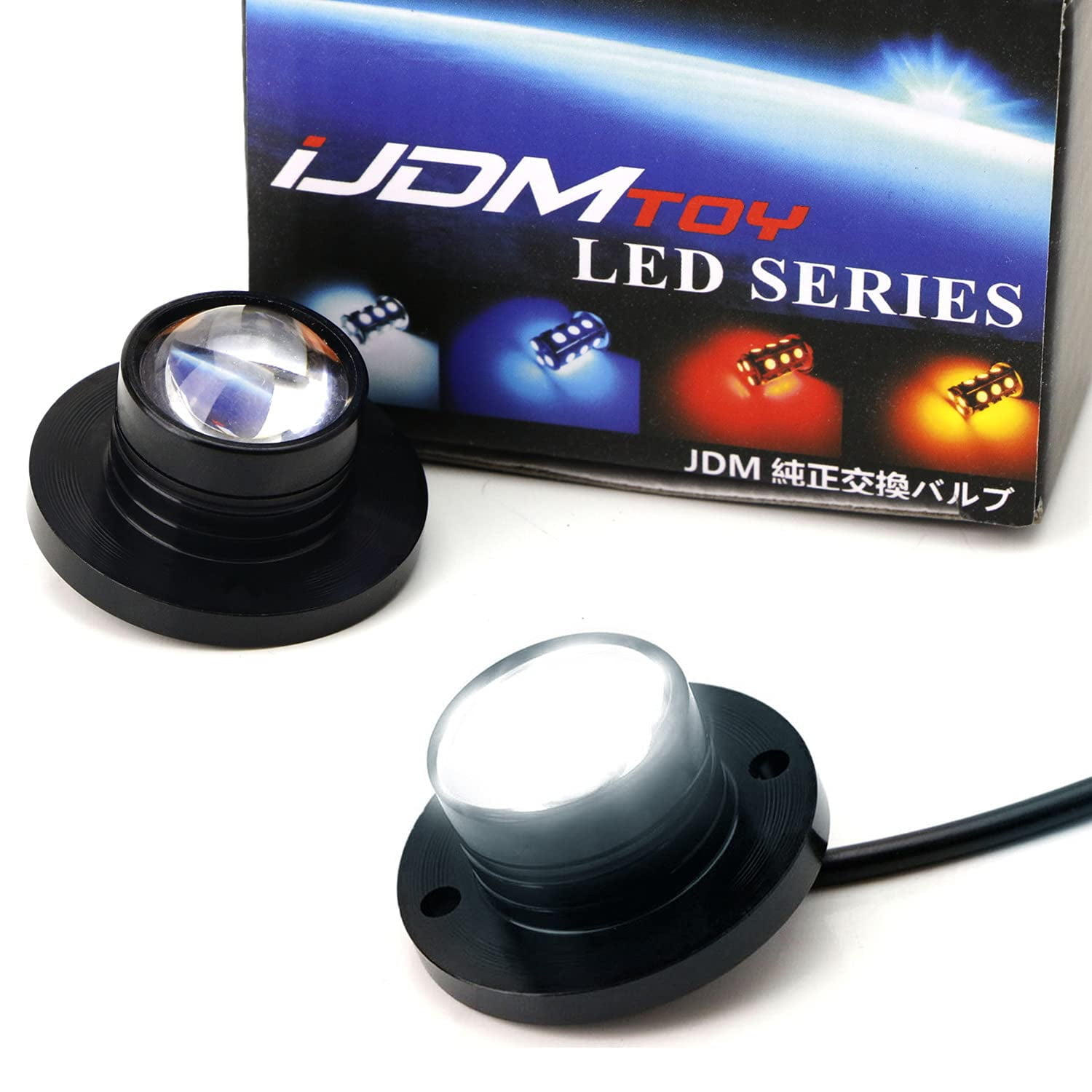 iJDMTOY Pair 12Chipset High Power LED Surface Flush Mount Strobe Flash Lighting Kit Compatible
