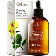 Gya Labs Organic Evening Primrose Oil for Skin - Natural Evening Primrose Oil Liquid for Hair - Cold Pressed Moisturizing Evening Primrose Oil Organic for Face (3.4 fl oz)