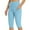 Sky Blue, variant on Uaswgudfs High-Waisted Yoga Shorts for Women - Side Pockets & Seam Support for Workouts, Gym & Activewear Khaki L