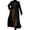Black, variant on Men's Double Breasted Long Wool Coat Maxi Length Notched Lapel Contrast Collar Warm Winter Formal Business Overcoat