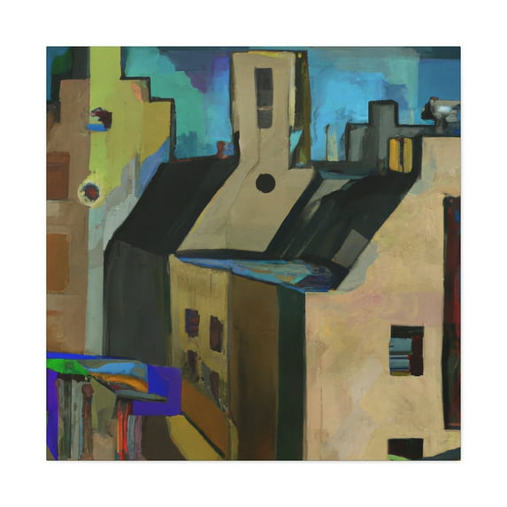 Bauhaus in Fauvist Hues - Canvas