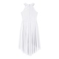 thumbnail image 5 of Aiihoo Girls Sleeveless Ballet Dance Dress Lyrical Modern Halter Neck Maxi Dress Performance Dress Ball Gowns White 12, 5 of 6
