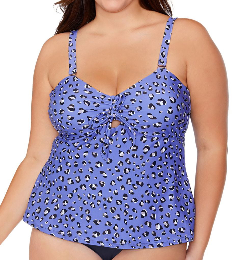 Women's Raisins Curve G841340 Plus Size Porto Covo Aries Tankini Swim Top  (Aegean 18W) - Walmart.com