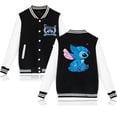 thumbnail image 1 of Y2k 90s Stitch Disney Sudadera con capucha chaqueta de béisbol hombres mujeres sudadera niños niñas chaquetas Harajuku ropa de calle abrigos universitarios, 1 of 1