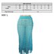 thumbnail image 2 of Mujeres Sexy Ahueca Hacia Fuera Faldas De Borlas De Malla Cubierta De Playa Traje De Baño De Red De Peces De Verano Traje De Baño Envuelto - Verde, L, 2 of 6