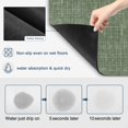 thumbnail image 3 of Dark Green Dish Drying Mats for Kitchen Counter, Abstract Modern Farmhouse Solid Color Absorbent Coffee Bar Mat with Non-slip Rubber Backed Quick Drying Dish Rack Pad 12"x16", 3 of 9