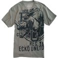 thumbnail image 1 of Ecko Unltd. Camiseta gráfica Big Ups Rhino con cuello en V para hombre, gris, extra pequeña, 1 of 1