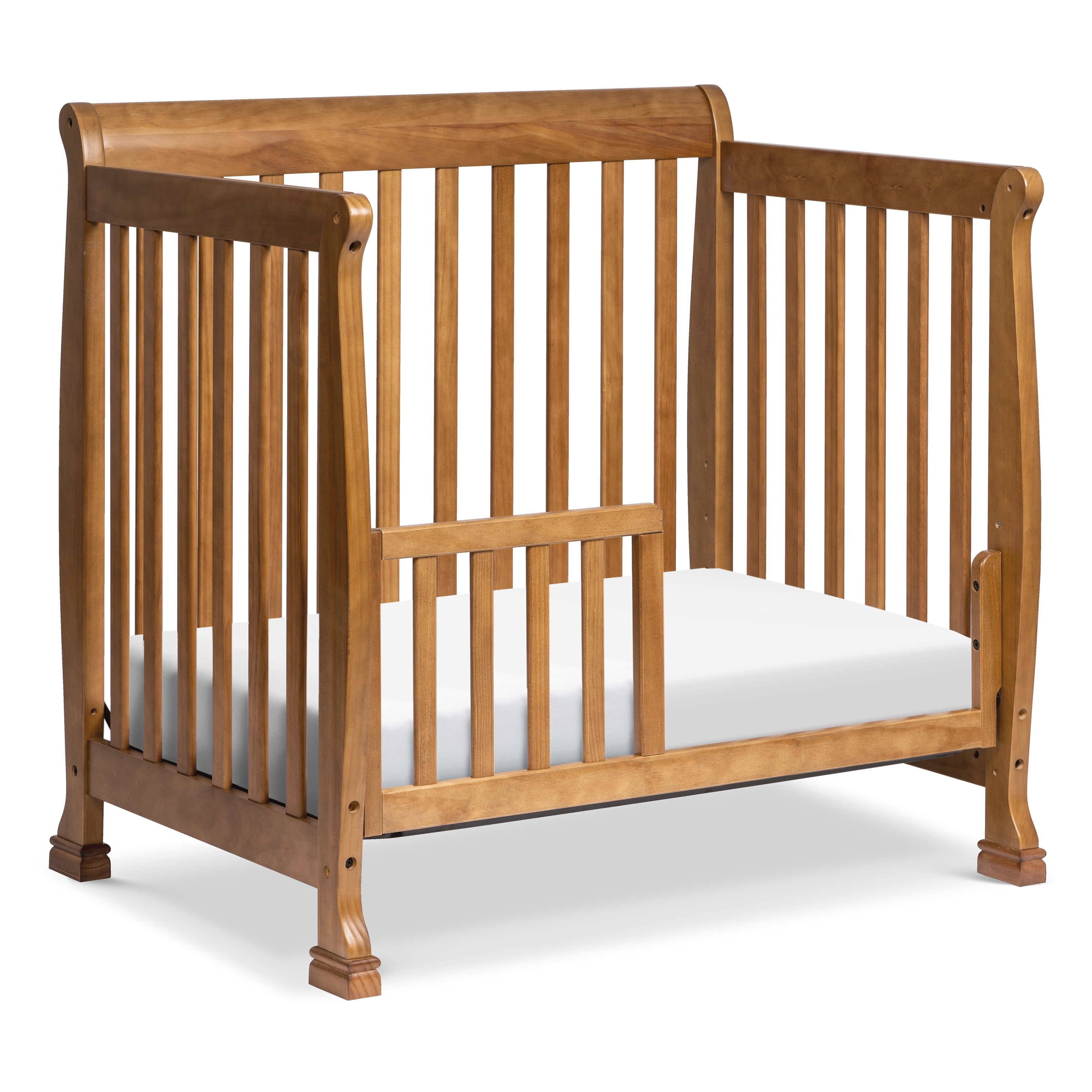 DaVinci Kalani 4 in 1 Mini Crib and Twin Bed Chestnut Walmart