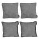 thumbnail image 1 of Set de 4 Cojines (2 Cuadrados + 2 Cuadrados Grandes) Manhattan Gris Oscuro, 1 of 7