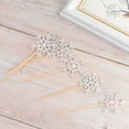 thumbnail image 5 of Gymnture 48pcs Christmas Snowflake Cake Toppers Glittering Cake Picks Cupcake Decor Party Supplies for Wedding Birthday Festival, 5 of 10