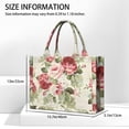 thumbnail image 3 of Large Capacity Tote Bag,Pioneer Flower Floral Print Pattern Handbag Fashion Luxury Tote Bag,15.7"x13"x 5.1" Inches,Laptop Compatible, 3 of 6