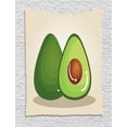 thumbnail image 1 of Avocado Tapestry, Organic Freshness Theme with Stylized Digital Image of Half Cut Avocado Pieces, Wall Hanging for Bedroom Living Room Dorm Decor, 60W X 80L Inches, Multicolor, by Ambesonne, 1 of 2