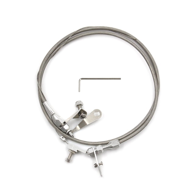 manguera de acero inoxidable Kit de cable de reducción de transmisión, reemplazo de retén de transmisión de cable trenzado de acero inoxidable para Ford C6