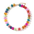 thumbnail image 1 of Collier Coloré à Grosses Perles pour Femmes, Perles en Résine, Collier Court, Style Bohème, Ras-du-Cou à Grosses Perles pour l'Été, Plage, Vacances, Party, Vacances, 1 of 8