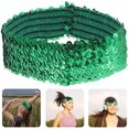 thumbnail image 3 of 1pc Sequin Headband Fashion Sports Hairband Glitter Headdress Elastic Bling Headwear for Women Girls Green, 3 of 7
