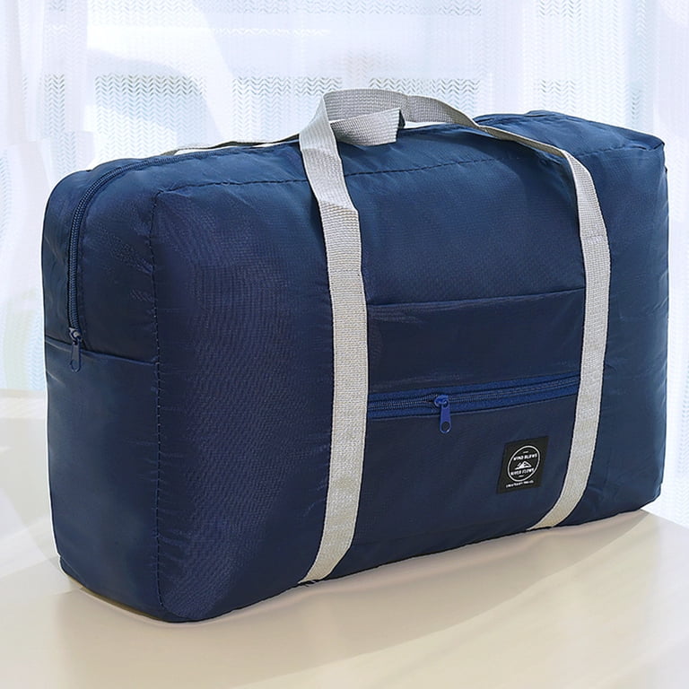 foldable travel duffle bag tote carry on Overnight Weekender For Women Men WANDF 036 cubic inches (expanded) Foldable Travel Duffel Bag Tote