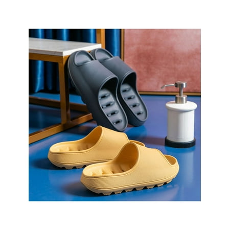 

Woobling Women Slippers Bathroom Sandals Men Shower Quick Drying Open Toe Soft Cushioned Non-Slip Pool Gym House Slipper