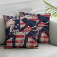 thumbnail image 3 of Ullo0ord Wrestling Themed Throw Pillow Covers Extreme Sports Players Cushion Covers for Teens Adults Wooden Stripes Abstract American Flag Cushion Cases for Living Room Car, 3 of 7