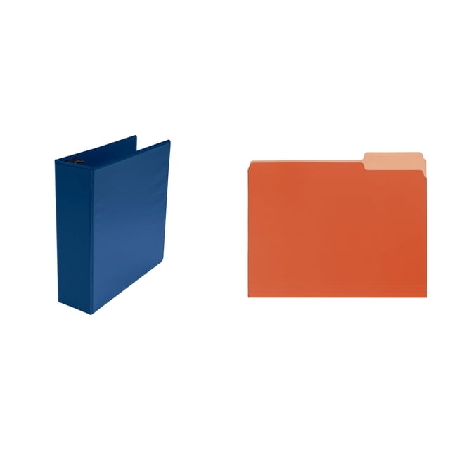 Kit combinado de organización de oficina Casafoyer, carpetas con anillas en D y carpetas de archivos