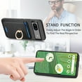 thumbnail image 5 of Allytech Google Pixel 7 Case, Detachable Magnetic Wallet Case with Card Holder & Ring Stand, Support Car Mount, Premium PU Leather Shockproof Durable Protective Slim Case Cover - Black, 5 of 10
