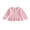 Pink, variant on RUINIXCW Toddler Baby Girl Long Sleeve Shirt Waffled Striped Tops Little Girl Spring Fall Winter Clothes Peter Pan Doll Collar Ruffle Hem Button Shirt