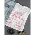 thumbnail image 3 of Surviving Motherhood Art Shaped T-Shirt Women -Smartprints Designs, Female Small, 3 of 4