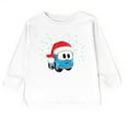thumbnail image 4 of Leo the Truck Santa Hat Snow - Toddler Long Sleeve Graphic Tee, 4 of 12
