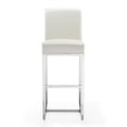 thumbnail image 4 of Home Square 42" Faux Leather Barstool in Pearl White - Set of 2, 4 of 7