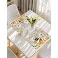 thumbnail image 5 of Daisy Spring Floral Placemats Set of 4, Farmhouse Botanical Bees Elegant Placemats for Dining Table, Place Mats for Kitchen Tabletop, Waterproof Wipeable Dining Table Mats Set, 5 of 9