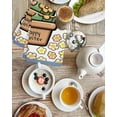 thumbnail image 4 of Easter Kitchen Dish Towels for Drying Dishes Set of 4, Bunny Ears Spring Yellow Flowers Potted Plant Pastoral Waffle Weave Microfiber Hand Tea Bathroom Towels Quick Dry & Absorbent Towel 15.7x23.6, 4 of 7