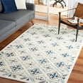 thumbnail image 2 of SAFAVIEH Aspen Rowena Geometric Area Rug, Ivory/Blue, 5' x 5' Square, 2 of 8