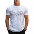 thumbnail image 2 of Tops para hombre, blusas y camisas de cuello redondo y manga corta para hombre, blusas casuales de cuello redondo con estampado de moda para hombre, blusas de cuello redondo y manga corta, camisas par, 2 of 6