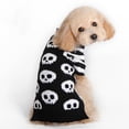 thumbnail image 2 of Disfraz de Halloween Zulema suéter de Cuello alto para perro negro con blanco Talla S, 2 of 8