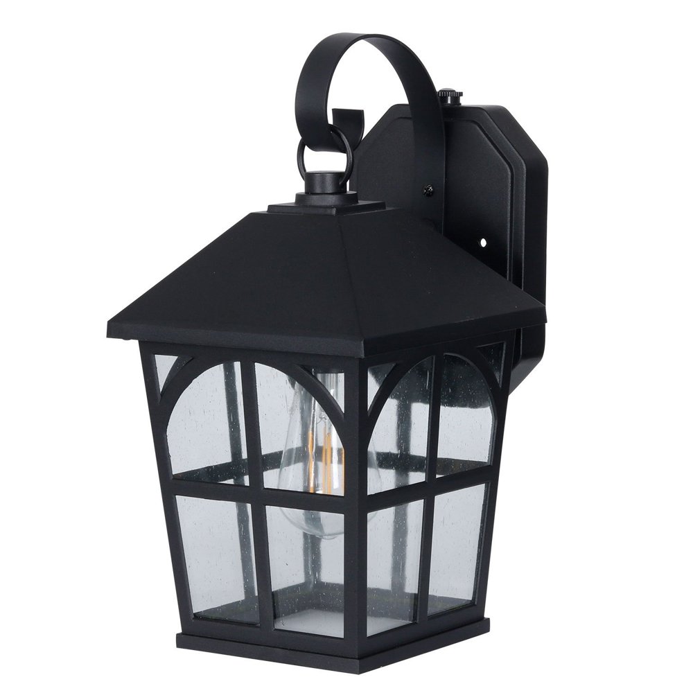 Honeywell Decorative Square Wall Lantern with LED Vintage